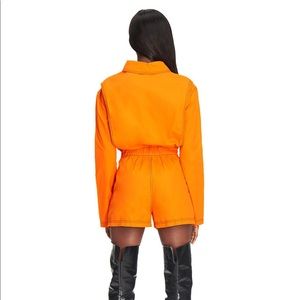 i am gia orange playsuit